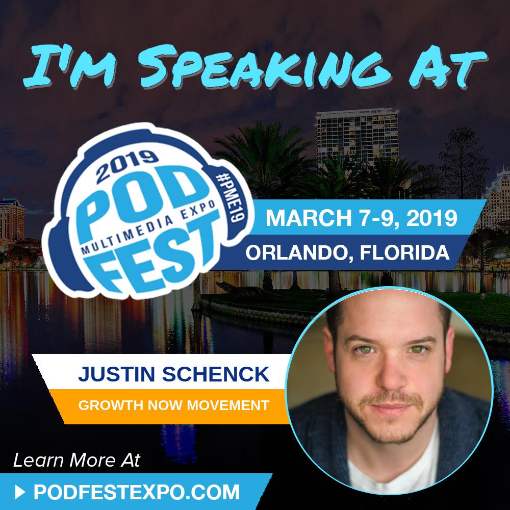 Welcome to the #PME19 Breakout Sessions Justin Schenck, Host of Growth Now Movement @justinschenck buff.ly/2yugRCu 
#podcast #podcasting #podcaster #MakePodcastingHappen😄