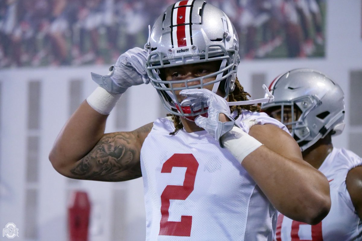 OhioStAthletics's tweet photo. Spring hasn't quite sprung but @OhioStateFB did this morning❗️

More 📸 from day 1️⃣ of spring practice: https://t.co/A3OQPvHXB0

#GoBucks https://t.co/LVy2cBd74Y