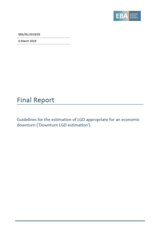 EBA_News's tweet photo. How should institutions quantify estimation of loss given default appropriate for conditions of economic downturn?
📤 #EBAguidelines out now 👉milestone in #IRB #roadmad &complete review aiming at ⬇️unjustified variability in outcomes of internal models
https://t.co/uYT3IXdo6Y https://t.co/d8sT7lCBoC