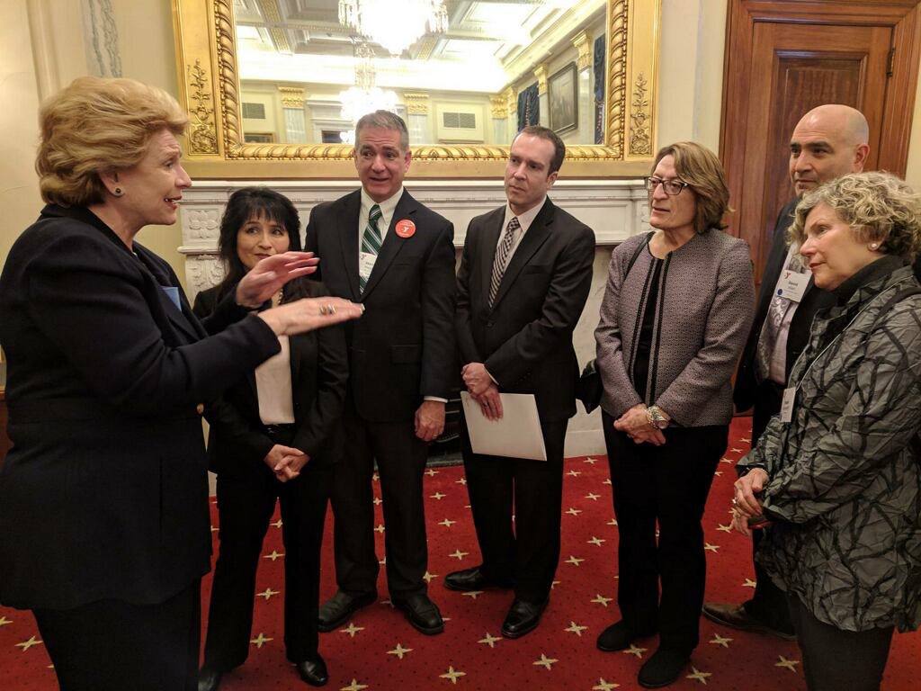 Our Y Advocates sharing the work of the Y with Senator Stabenow. #YAdvocate
