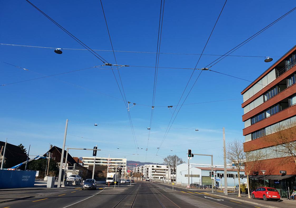 FurrerFreyGB's tweet photo. For those following our Limmattalbahn project near Zurich - the first sections are now wired. https://t.co/2lP3iFGY9M