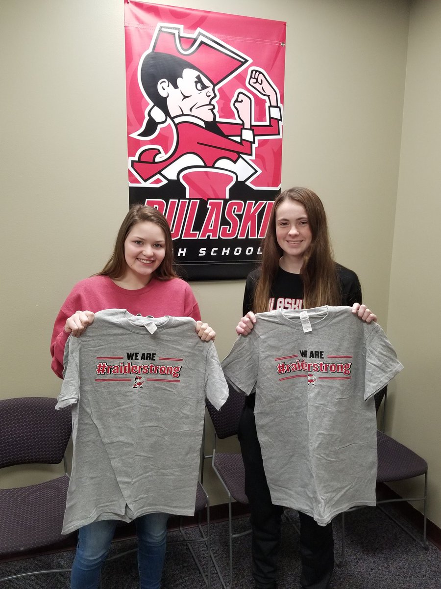 Congratulations to <a href="/PCSD_PHS/">Pulaski High School</a> seniors Taylor Williquette and Jordyn Josephson for being named Feburary students of the month.  Thank you for demonstrating what it means to be #RaiderStrong!