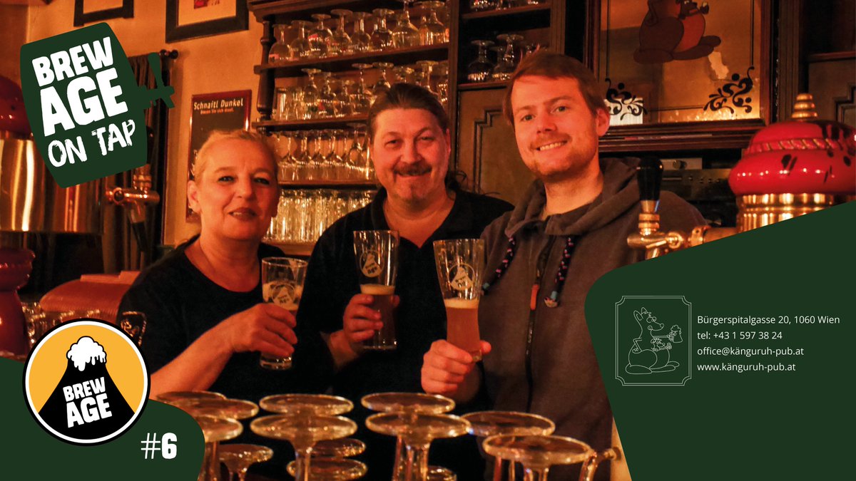 BrewAgeAustria's tweet photo. ๐ BREW AGE - ON TAP #6 ๐บ @ #Kรคnguruh pub - legendary beer pub in Vienna! On Tap: Steckenpferd - Hoppy Lager! Cheers! ๐บ
#timeforgoodbeer #brewageontap https://t.co/bMuN6seK3Y