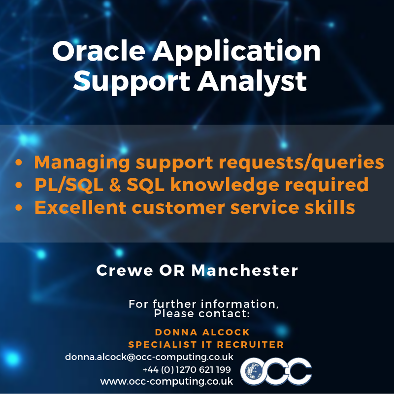 DonnaOCCRec's tweet photo. Amazing new opportunity, PM now for more information... #Crewe #Manchester #Supportanalyst https://t.co/W7AypMq87i