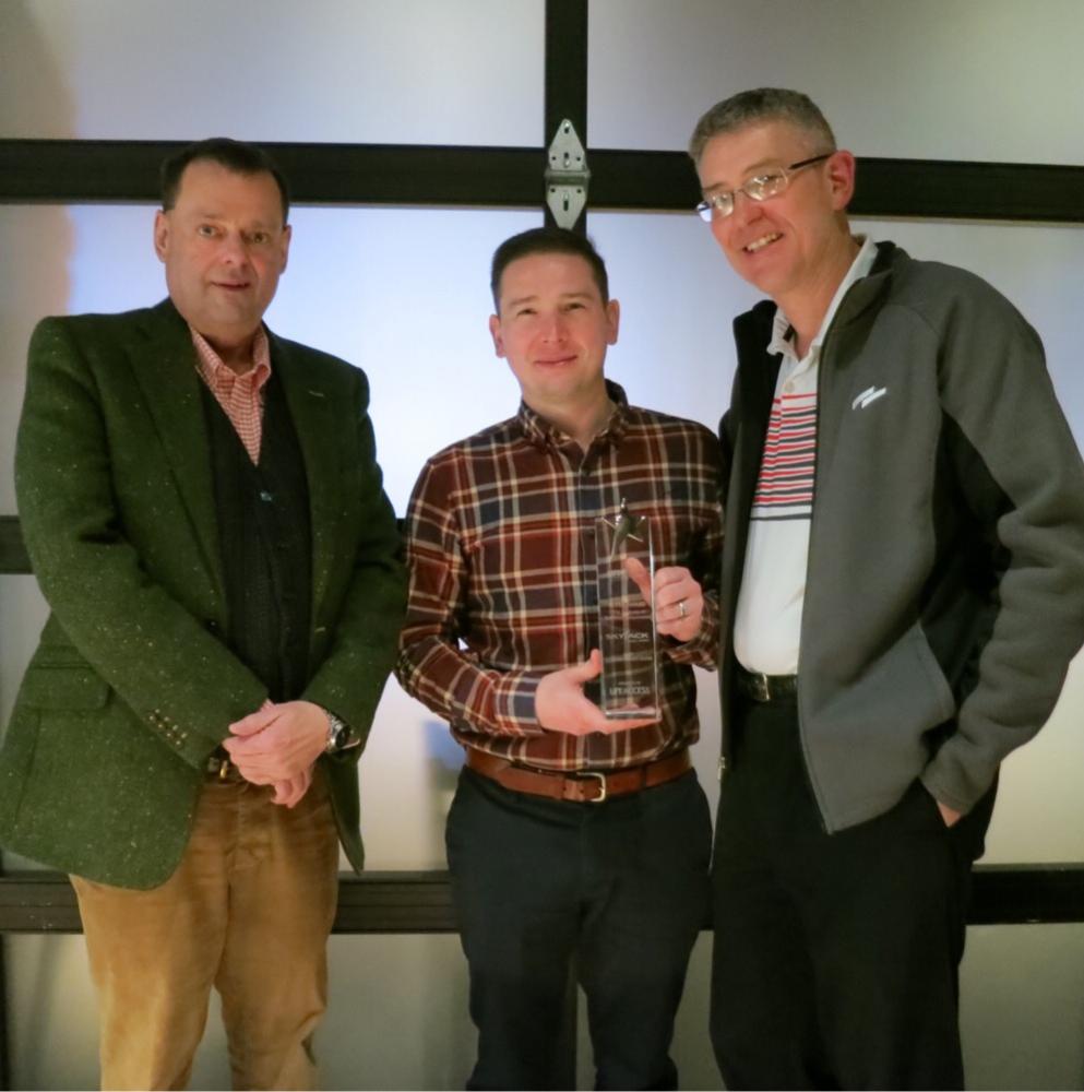 LiftandAccess's tweet image. At a dinner held in their honor, Lift and Access magazine celebrated the winners of the 2018 Leadership in Lifting Equipment and Aerial Platforms awards to kick off the @ARARentalShow! #LLEAP @SkyjackInc 
-Read about our 2018 winners: liftandaccess.com/article/lift-a…