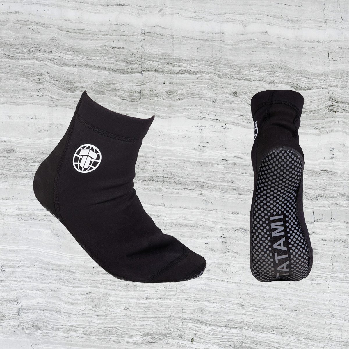 Playwell MMA Grappling Socks Black Tatami Mat Protection Foot Feet