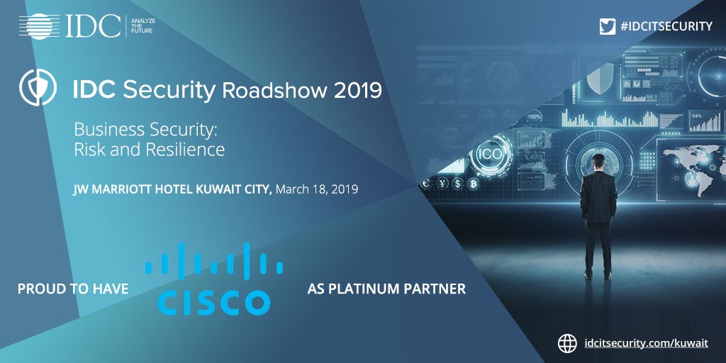 ciscomiddleeast's tweet photo. Your threats are getting smarter. Learn. See. Block with #CiscoUmbrella. Find us at IDC Security Roadshow #CiscoKuwait #IDCITSCURITY https://t.co/5hW9SHSyTR
