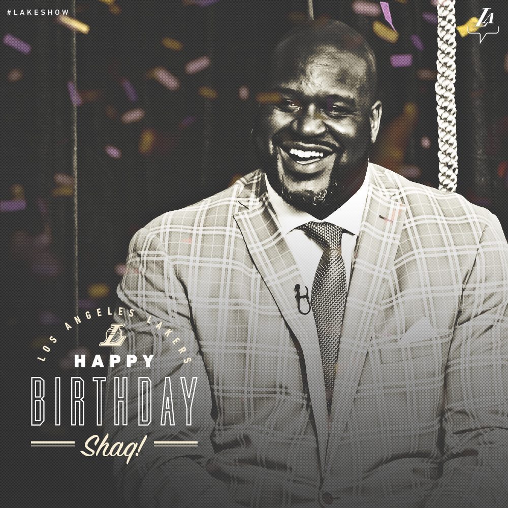 Wishing a happy birthday to the one and only, Shaquille O Neal!  