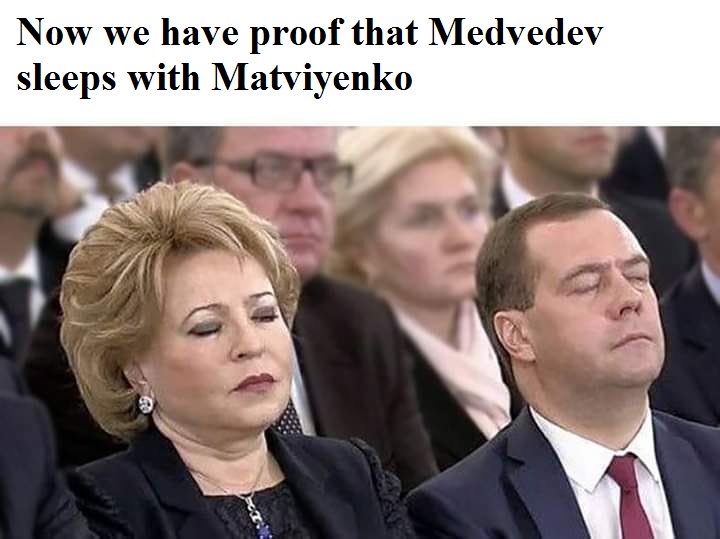 FunPolitics1's tweet photo. They sleep together
#funpolitics #medvedev #matviyenko https://t.co/oGZ5eRUhzA