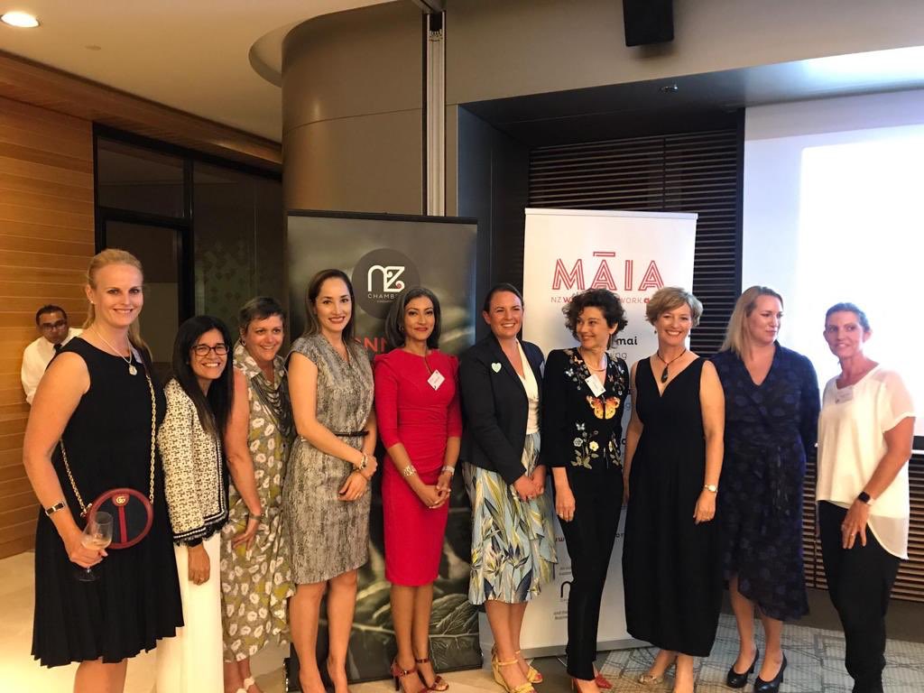 The Maia NZ Women’s Network Asia officially launched tonight at a <a href="/NZChamberSG/">NZC Singapore</a> event to a packed room. 4 pillars: Haere mai; Haere ra; Te hono; E tipu - connecting &amp; supporting women. Perfect fit for <a href="/Women_on_IWD/">Women's Day</a>. Great team taking it forward!
