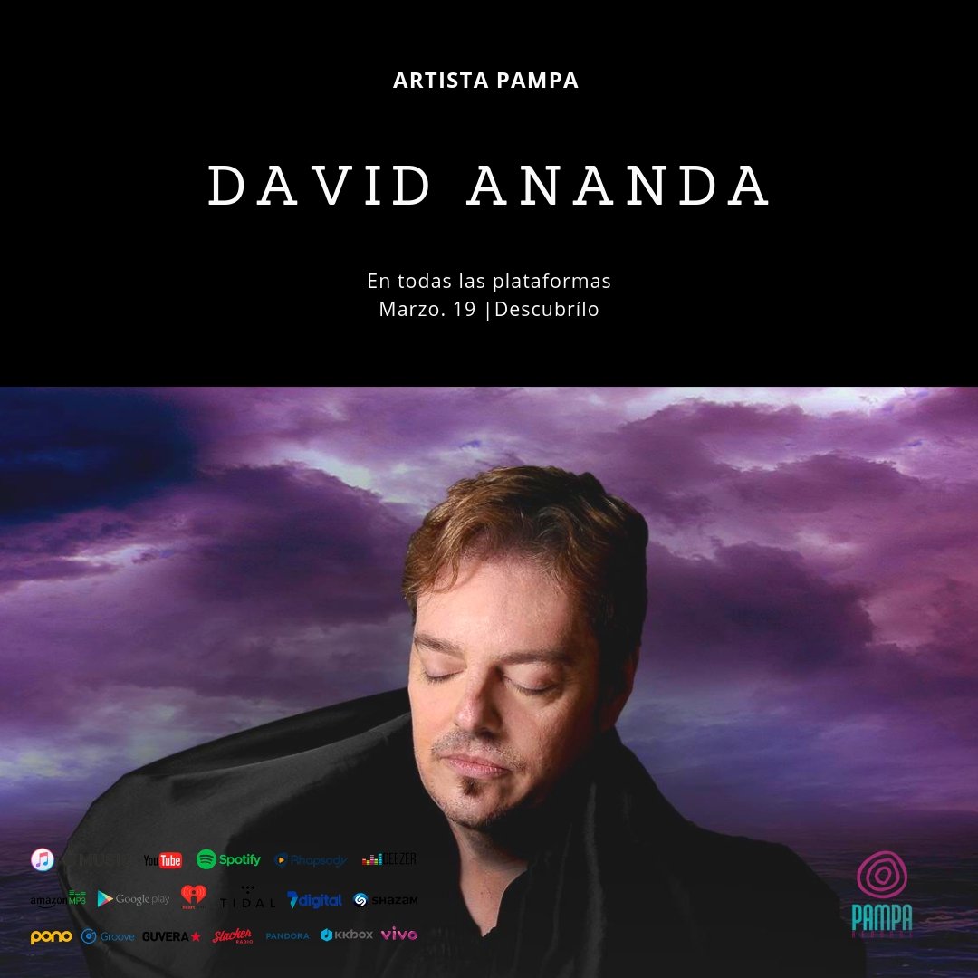 Bienvenido 📆 #Marzo a <a href="/PampaRecords_BA/">Pampa Records</a> 🎤

#ArtistaPAMPA >>> DAVID ANANDA 👨‍🎤

Escuchá todo su material ⬇⬇⬇

open.spotify.com/artist/3B32k3P… 

#TAGS #NMRK #Mantras #Spotify #ArtistaPAMPA #Relax #Yoga #nammiojorenguekio #musico #Musica #Lanzamiento #LanzamientoPAMPA #Meditación