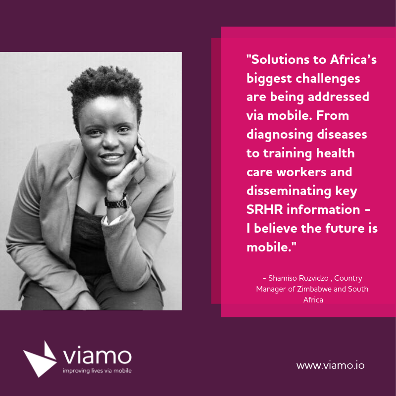 ViamoGlobal's tweet photo. Meet Viamo Country Manager of #Zimbabwe and #SouthAfrica - Shamiso Ruzvidzo. 

Reach out to Shamiso for exciting #M4D partnerships in Zimbabwe and South Africa at shamiso.ruzvidzo@viamo.io.

#ICT4D #M4D #ViamoWomen #partnerships #projects #MobileforDevelopment https://t.co/T4bKPYd1HX