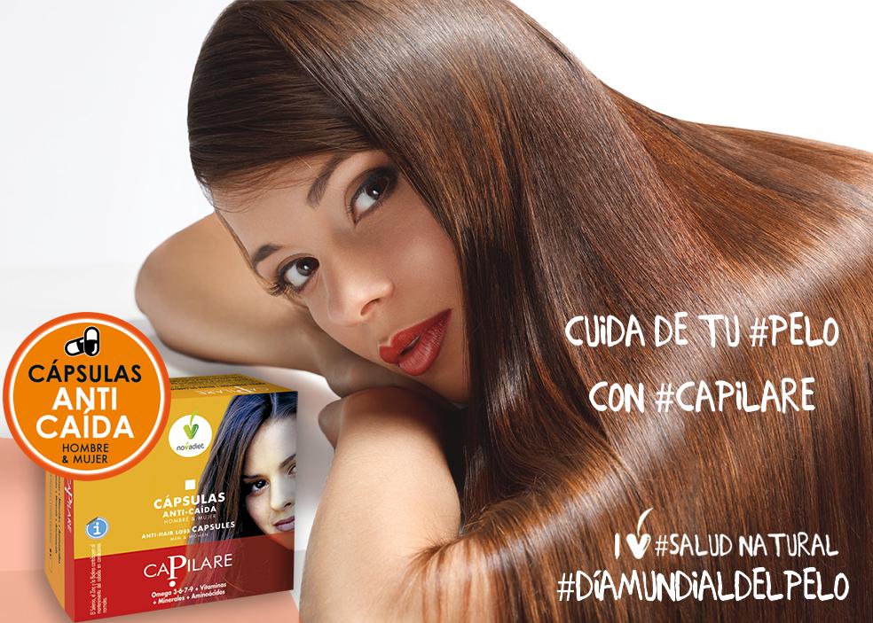 novatuits's tweet photo. Celebra el #DiaMundialDelPelo y presume de #Pelo con #Capilare, las cápsulas #anticaída para hombre y mujer de #noVadiet.
Los ácidos grasos #omega3, 6 y 7 junto a #vitaminas, #minerales y #aminoácidos nutren el #cabello aportándole fortaleza y brillo https://t.co/O4OZlwf5kb https://t.co/3FWXQGbjWM