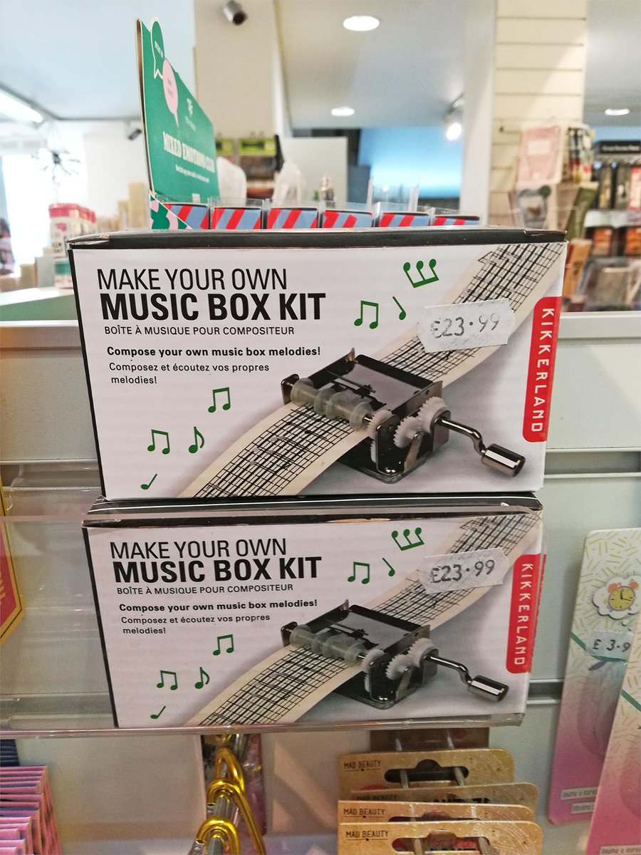 Cyfansoddwch eich alawon blwch cerddoriaeth eich hun gyda’r pecyn hwn! :D

Compose your own music box melodies with this kit! :D