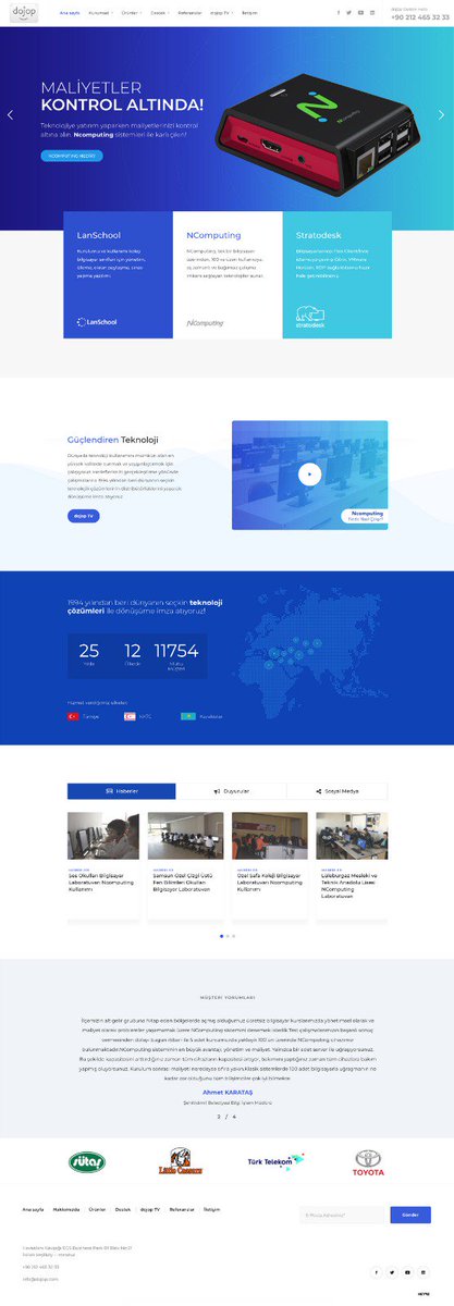 Yeni tasarımıyla web sitemiz yayında.
dojop.com

<a href="/dojop/">dojop</a>