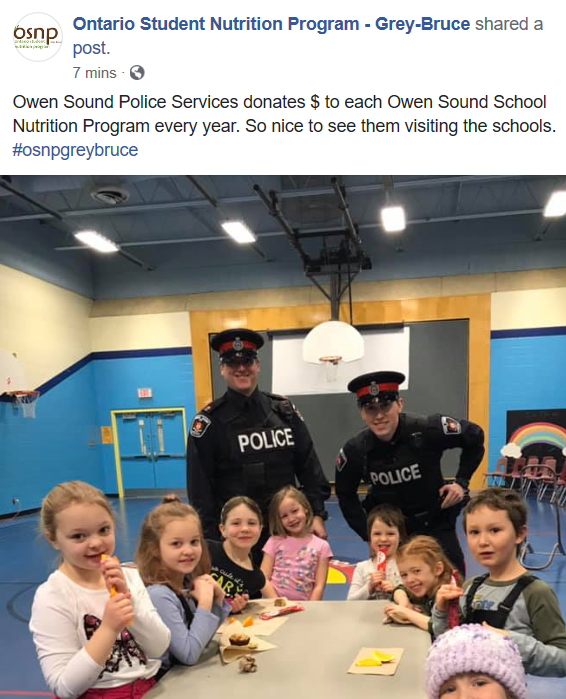 OwenSoundPolice's tweet image. " Thank you Constable Harris and Constable Aitken for joining us for Breakfast Club! We love having the Owen Sound Police force visit our students! "
@OSpoliceassoc @ChiefAmbroseOSP