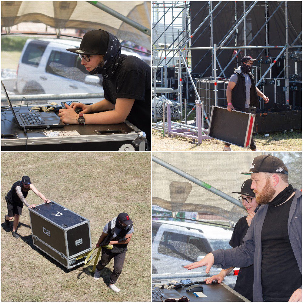 saesouthafrica's tweet photo. It takes 10,000 hours!
Hard work truly does pay off!
Pic: Four of our @saesouthafrica third year sound production students working hard, braving the heat onsite during production week at @RockingTheDaisy 2018.
#IDoWhatilove #KnowledgeIsPower #WeAreSAE #rtd2018 #rtdxbw https://t.co/aKB5KafdZL