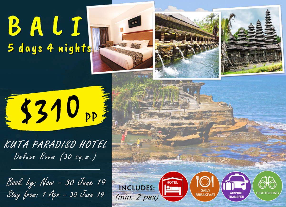 Gateholidays Explore Bali And Stay At 5 Stars Hotel Kuta Paradiso Hotel Book By Now 30 Jun 19 Stay From 1 Apr 30 Jun 19 Contact Info Bkk Gateholidays Com Website T Co F04t2sy5qb