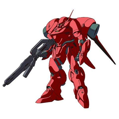 AGX-04
ガーベラ・テトラ
◇アナハイム・エレクトロニクスが裏取引によってシーマ艦隊に譲渡した強襲用試作型MS。開発が中断したガンダム試作4号機のフレームにジオン系の外装を施した機体である。背部にスラスターとプロペラントタンクが一体化したシュツルム・ブースターを装備する。