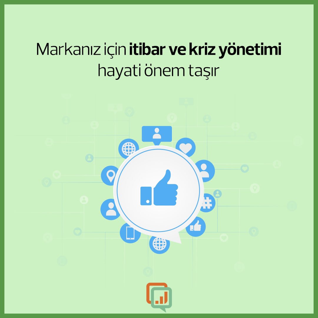 Sosyal Medya’da markanız ile ilgili yazılanları iyi takip edip yönetemezseniz çığ gibi büyüyüp kontrol edilemeyecek duruma gelebilir. Sosyal medyanın bu gücünü iyi yönde kullanabilmek için harekete geçin! 
-
 #MarkaBilinirliği #Prestij #BirAdımÖne #Kurumsal #ÜrünReklamı