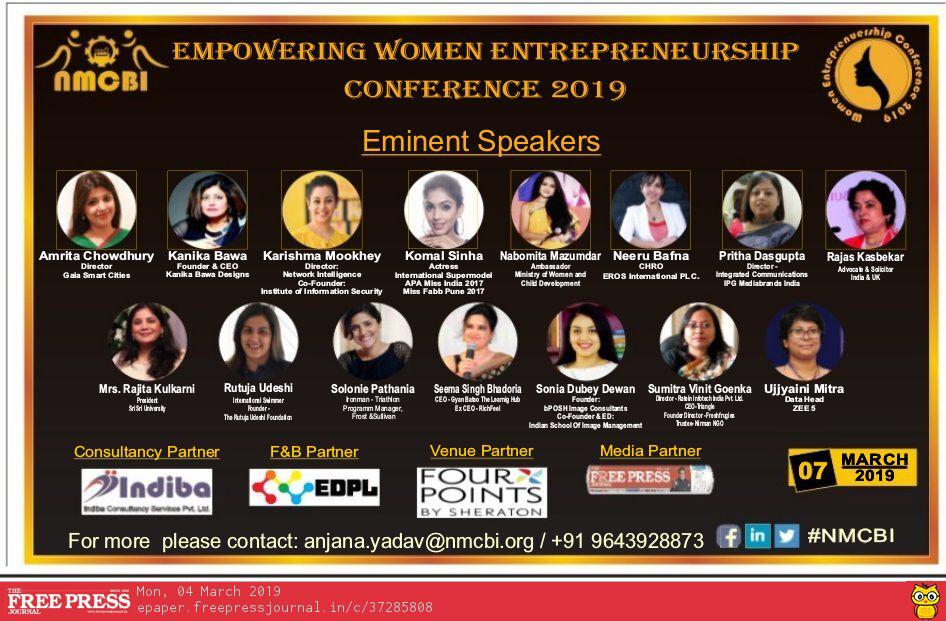 RateinIndia's tweet photo. Catch up our CEO Ms Sumitra Goenka tommorow for a discussion about entrepreneurship at Navi Mumbai. Session at 12noon 07th March 2019
#NMCBI @sumitragoenka https://t.co/KDgCQNzKep
