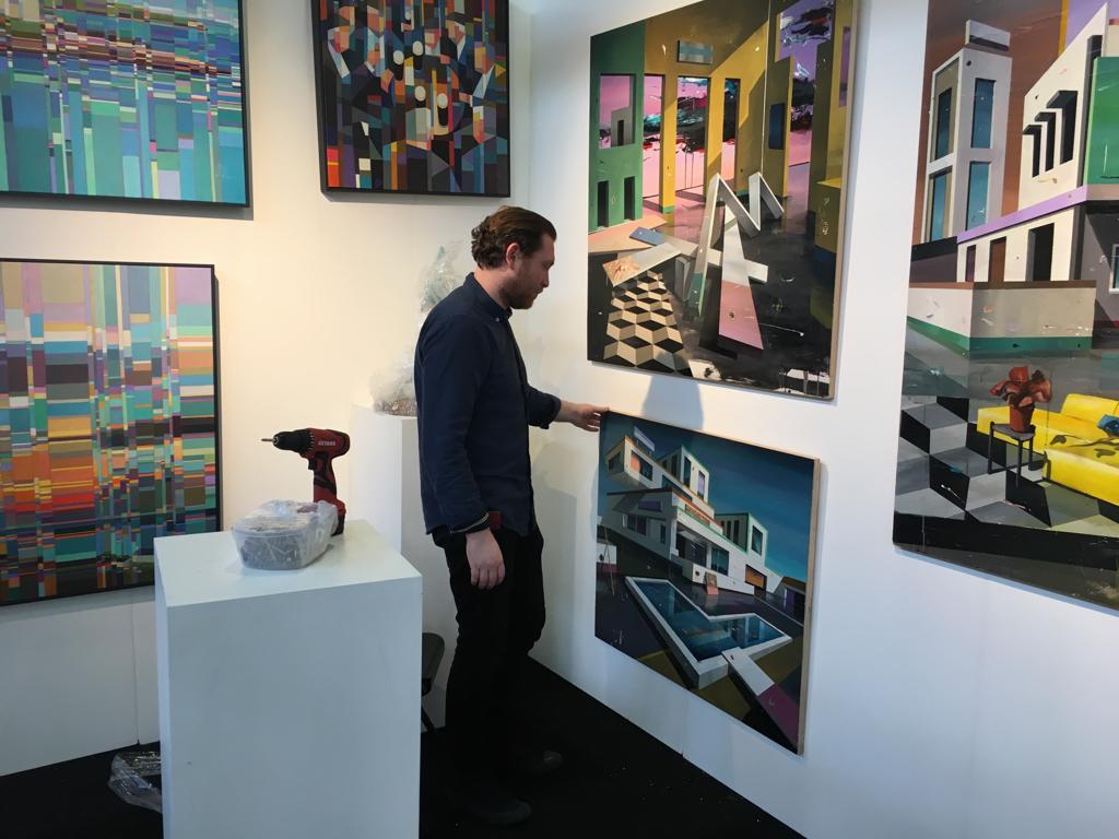 Getting ready for AAF Battersea. The private preview is on this evening from 5.30-9.30pm.