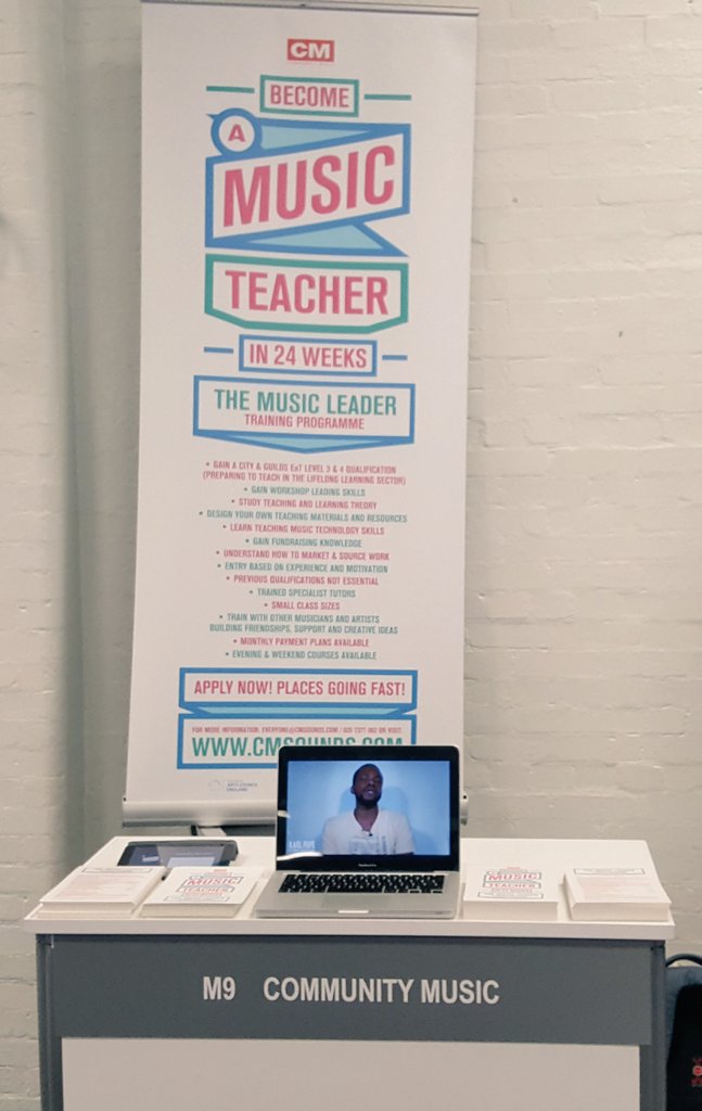 cmsounds's tweet photo. Come and day hello today at our stand #musicanddramaexpo @MusicEdExpo #CommunityMusic #cmsounds https://t.co/bP1B1aWRaE