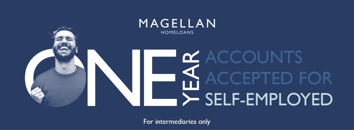 Self-employed applicants with one-year accounts accepted. For more information visit: magellanhomeloans.co.uk/intermediaries…  or call our friendly team on 0207 197 9494