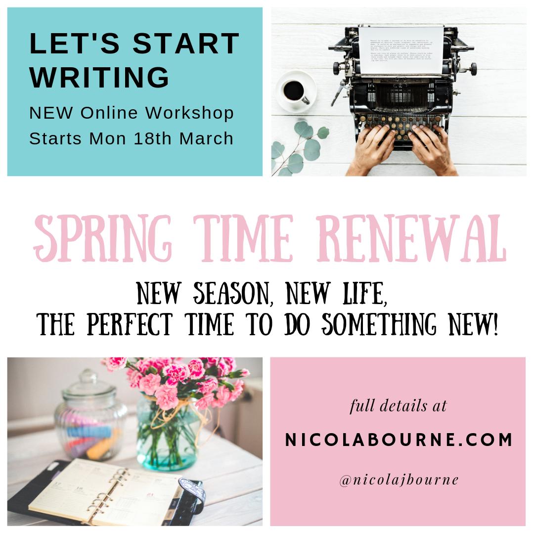 nicolajbourne's tweet photo. Very excited to announce that registration is open for the Spring #CreativeWriting Online Workshops! #LetsStartWriting and #LetsKeepWriting are running over the coming weeks & I've squeezed even more awesomeness into the workshops! Visit https://t.co/aKVhBisLlN #alwayslearning https://t.co/WT6pUQNsgH