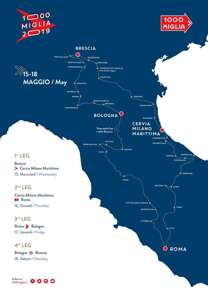 ParmaIncoming's tweet photo. On May 18 during the last stopover of 1000 Miglia vintage cars will drive through Bologna, Modena, Reggio Emilia, Langhirano, Parma and Busseto Terra Di Verdi.
Look at the map! 🏎🗺 https://t.co/h749RUbdbz