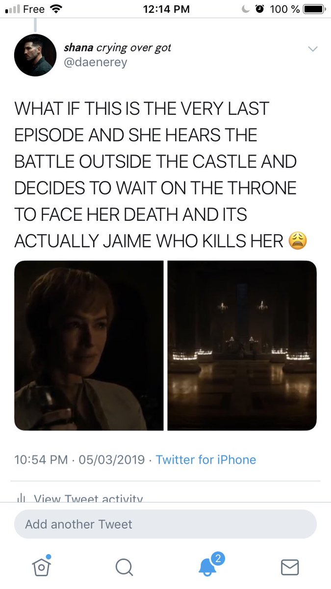 game of thrones been traumatizing us for 8 years so we literally all became paranoid