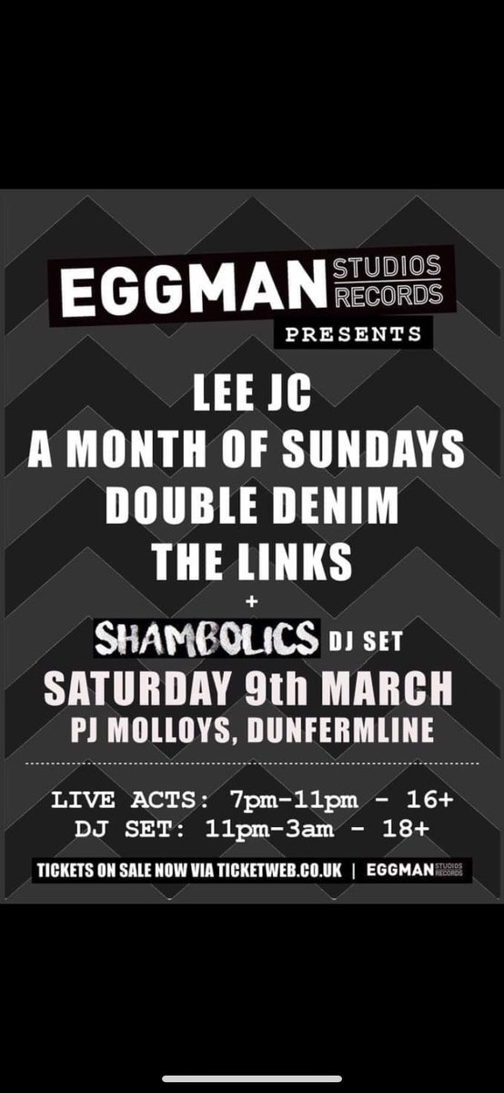 _Doubledenim's tweet photo. Get yourself down to PJ Molloys on Saturday for a quality wee night with some brilliant acts!                                       

Tickets available from the link below.                            

Don’t miss this one!  

https://t.co/kgxqoVWrnZ https://t.co/vVm01OF1s6