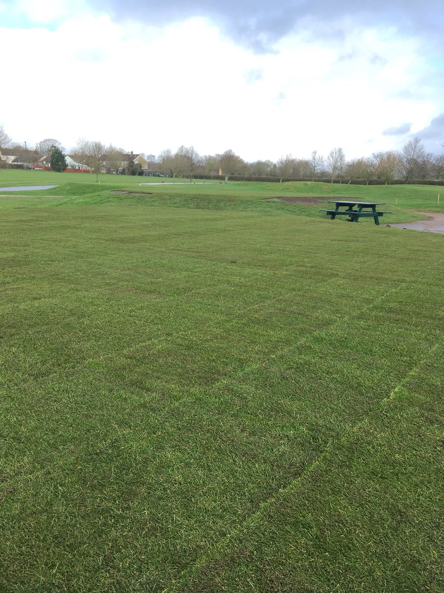 Thanks to <a href="/tillersturf/">Tillers Turf</a> for supplying the quality turf going down on Oake manor golf clubs 10h tees 800sq meters of pure rye fescue. #quality