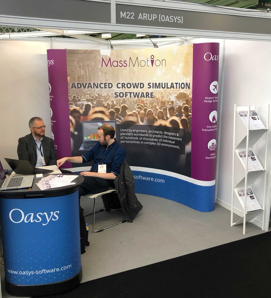 Oasys_Software's tweet image. Are you at the at the People Movement &amp;amp; Management Show today? @peoplemoveshow Come and join us for a chat #crowdanalysis #massmotion