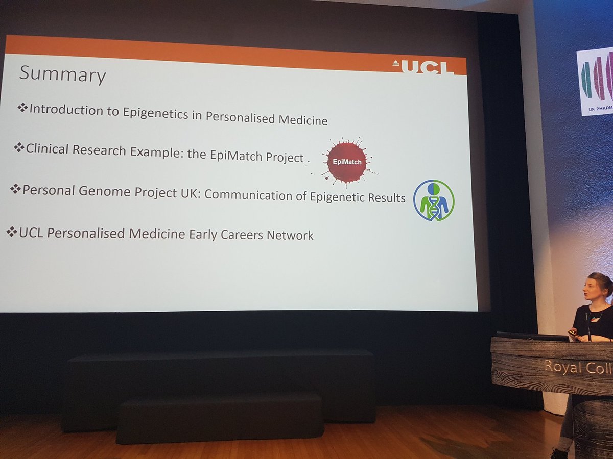 Amy Webster on epigenetics and how it influences precision medicine #UKPGx2019 @lpmi_UK #greatscience