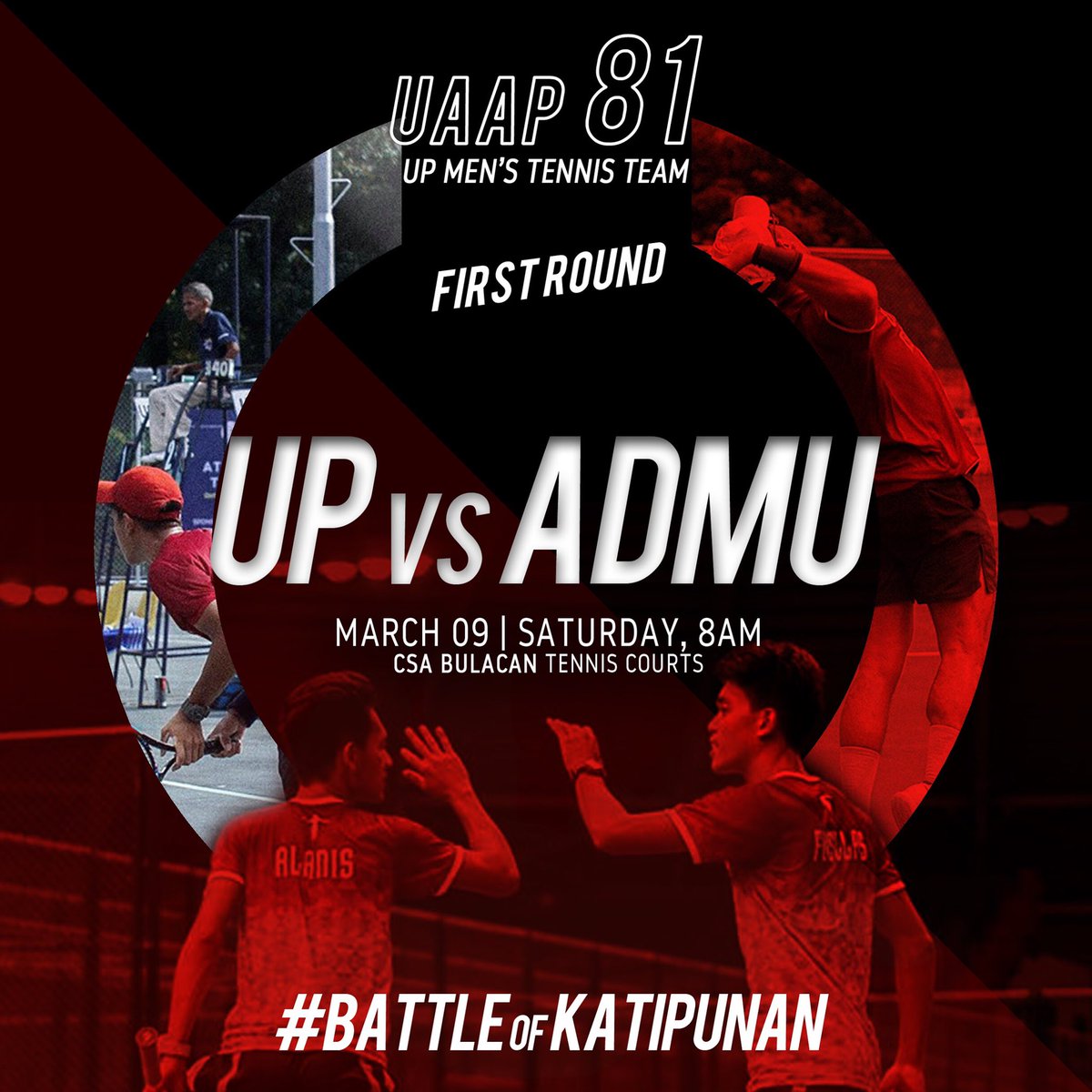 BATTLE OF KATIPUNAN. March 9. 8 AM. CSA Bulacan. #AtinTo #UPFight