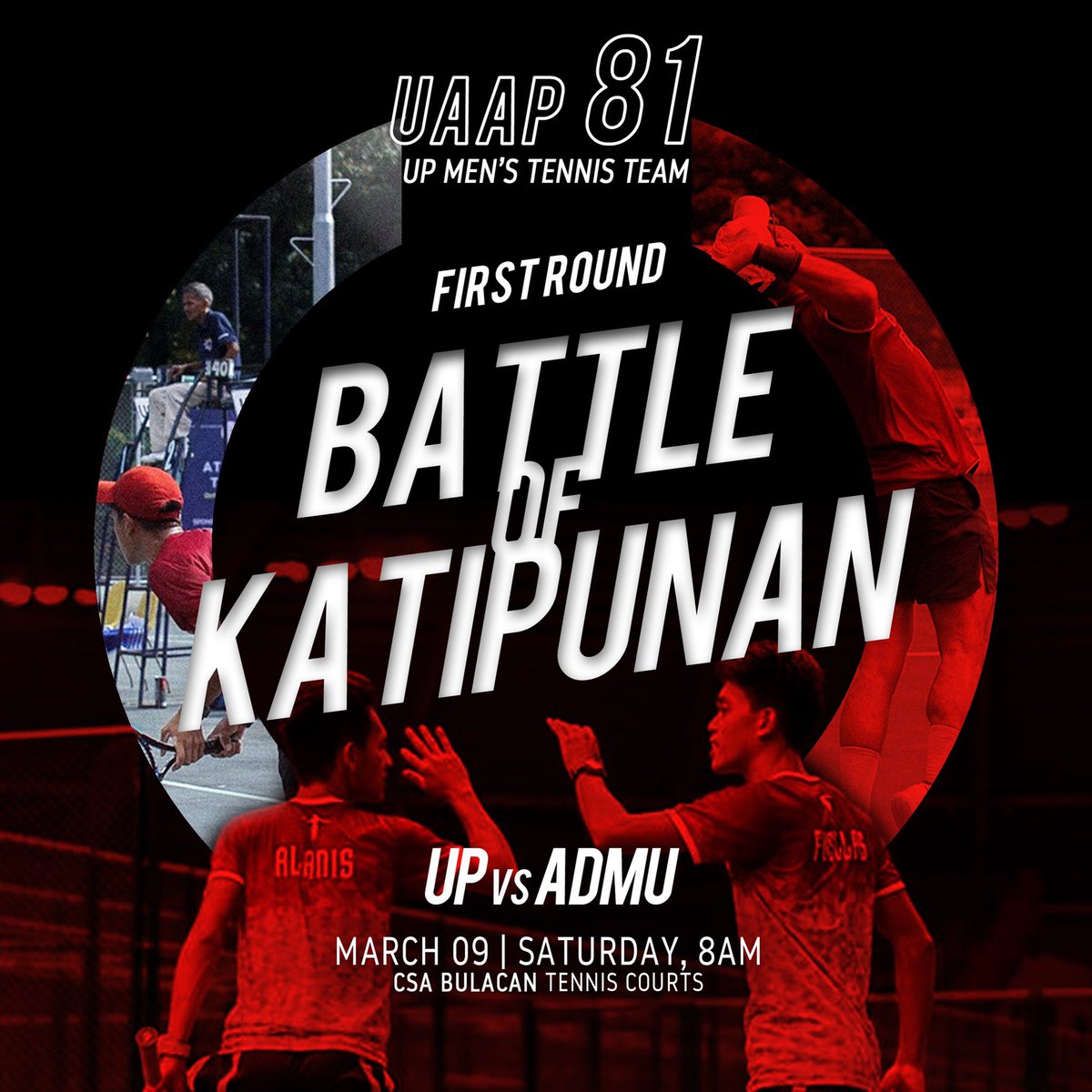 UPMTN_'s tweet photo. BATTLE OF KATIPUNAN. March 9. 8 AM. CSA Bulacan. #AtinTo #UPFight https://t.co/H3Yg4EdoWf
