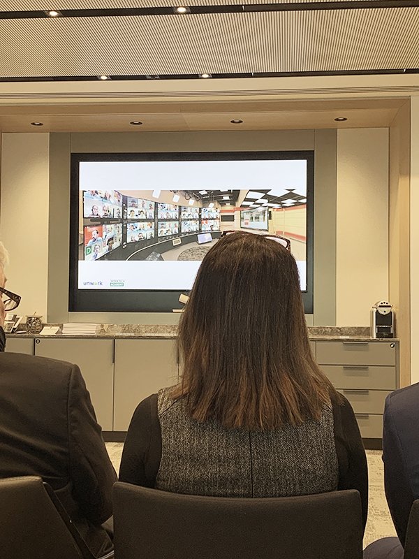 designedbymcm's tweet photo. We're at #PropTech19 at @DLA_Piper today. Some highlights to explore more. @pjnross from Ungroup on the #sentient workplace - "people trying to find their ‘place’ in place". https://t.co/jgYgXQDKpS