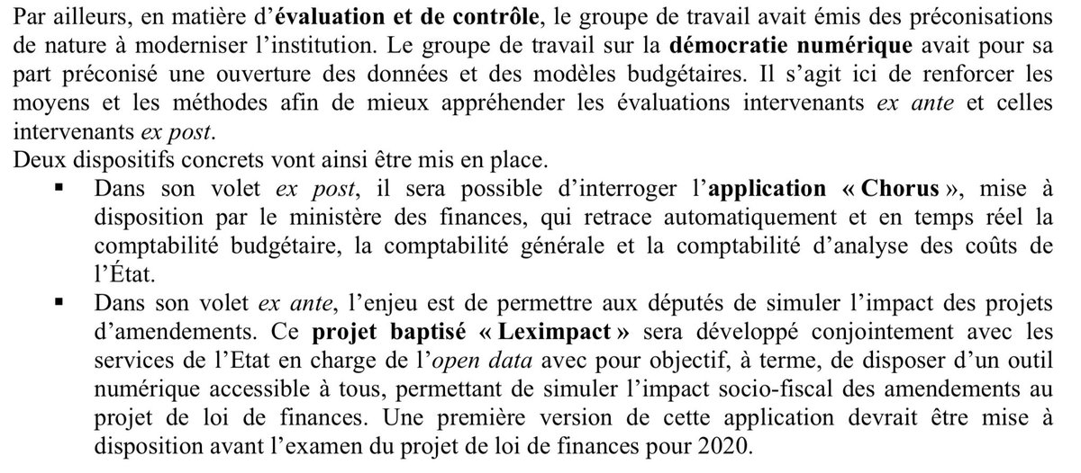 Guilhaumejean's tweet photo. Réforme de l’#AssembleeNationale : les députés pourront bientôt simuler l’impact de leurs projets d’amendements ex ante. Premier essai prévu sur le #PLF2020 📈
#DirectAN #data #reformesAN #OpenData https://t.co/X1qkthW51H