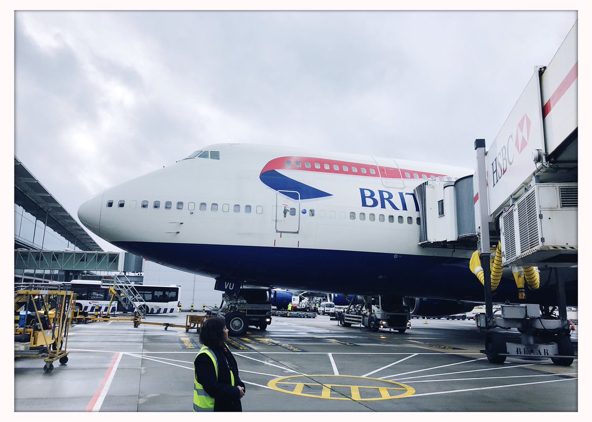 99GR81's tweet photo. Today’s @British_Airways flight takes me from @HeathrowAirport across the Pond to @Dulles_Airport on BA217. I was fortunate to capture both of the #BA100 retro liveries on the ground (from a distance “) as I crossed the apron. They are true #AvGeek legends! #IFlyBA https://t.co/fXPj7GqCEQ