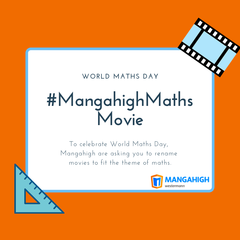 Mangahigh's tweet photo. We've got a mission for you Twitter:

To celebrate World Maths Day, we want you to take any movie and make it maths themed! For example: Along Came Poly-gon😎

Use our very own # down below and we'll retweet our favourites! 

#MangahighMathsMovie #WorldMathsDay #Maths #Math https://t.co/uvaufjUqr4