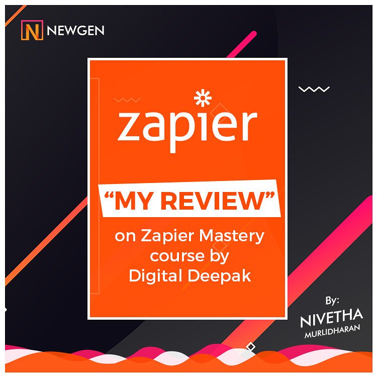 Nivitalksonline's tweet photo. Always I aim to increase my productivity and I felt that @zapier is one best tool to automate my task. Check my blog to know about Zapier and about Zapier mastery course by @digitaldpak
Link https://t.co/4KV57JUkwC
#zapier #zapiermasterycourse #businessautomation https://t.co/eDxhUYrc3r
