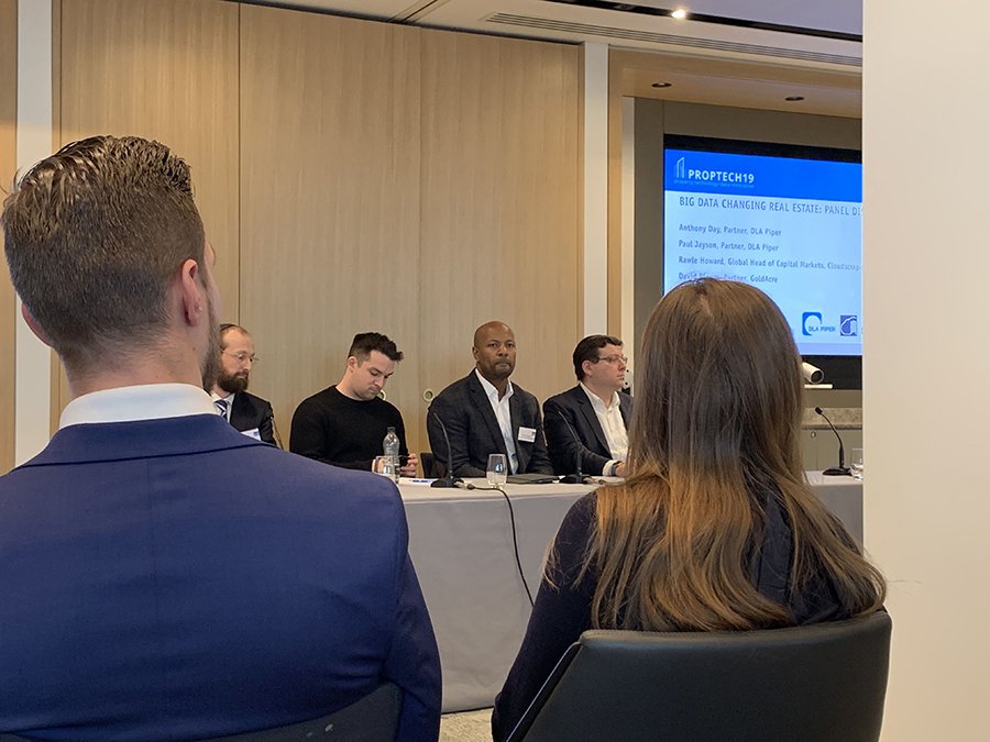 designedbymcm's tweet photo. Panel on #bigdata and how it's changing #realestate. "Planning property classes are out of date. Working somewhere, living somewhere, shopping somewhere. Use classes are now a fusion of the above." - Paul Jayson, Partner at @DLA_Piper #PropTech19 https://t.co/eEQuSS7S0L