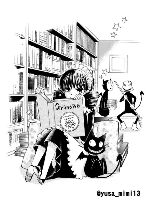 【創作漫画】「趣味は悪魔を召還することです」(1/5)
前に描いた悪魔漫画です。こんな感じの悪魔が掲載漫画にも出てきます～的な参考までに。これも19世紀ロンドン舞台だけど、これは特にその時代設定の意味が…ない! 
