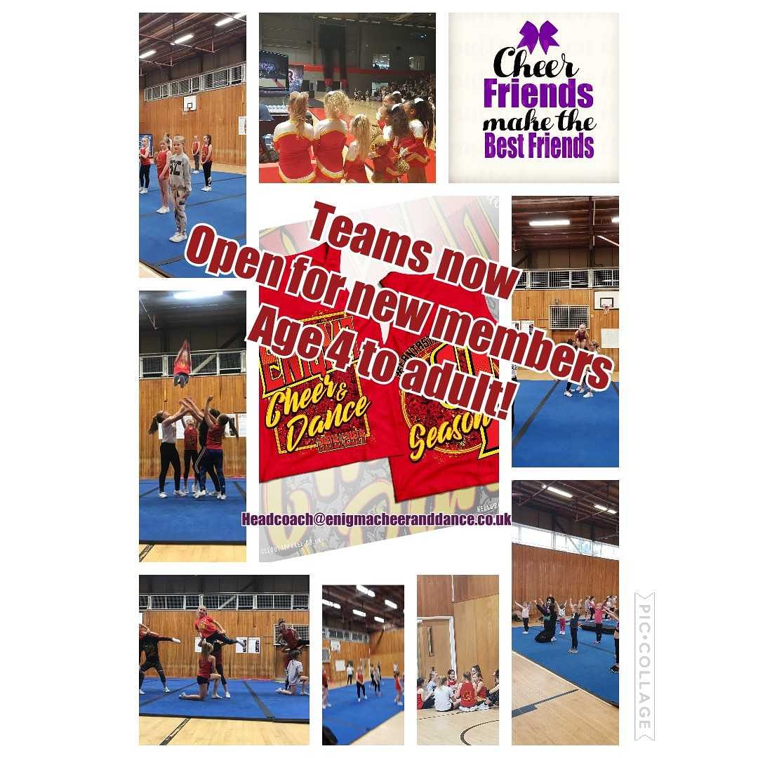 EnigmaCheer's tweet photo. Now recruiting for our teams!  Get in touch ages 4 to adult! https://t.co/ZN0bAvTm8w