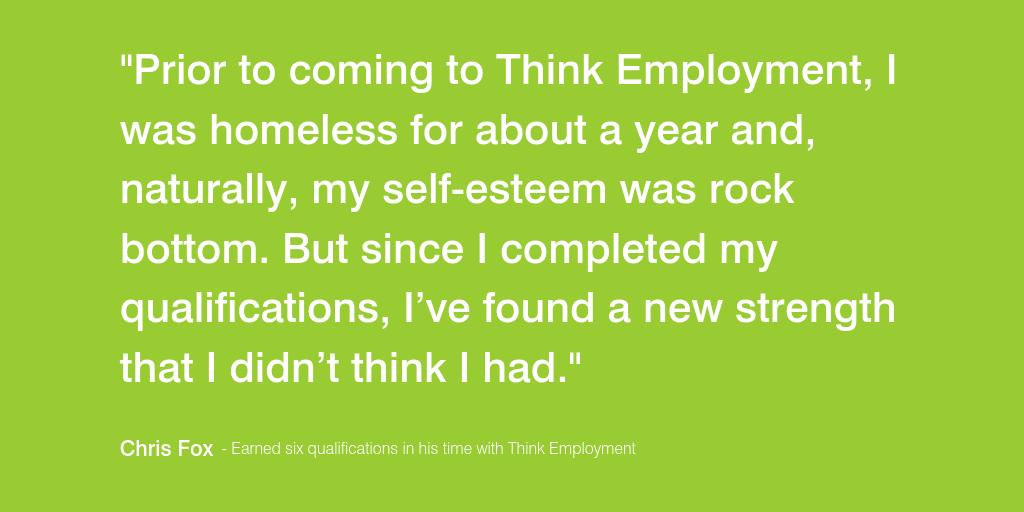 think_wolves's tweet photo. Could gaining some qualifications help your current situation?

Do you want to better your chances of gaining employment?

Read about how coming to Think Employment and gaining SIX qualifications helped Chris: https://t.co/rOBuz2a12M https://t.co/0XacOQ6leh