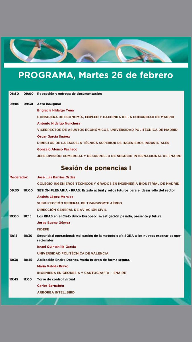 MUASUPV's tweet photo. La semana pasada el director de MUAS Israel Quintanilla participó en #Civildron19 como parte del comité técnico y con una ponencia sobre #seguridad #operacional y #metodología #SORA https://t.co/oFi43QSCfA