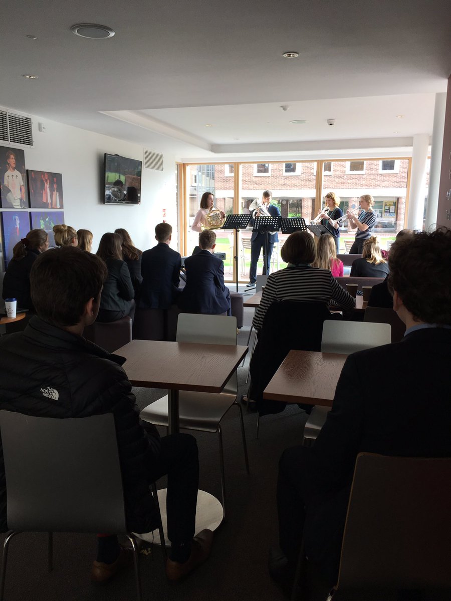 Well done to Rosie, Ellie, Miss P and the music department for entertaining us so well during break today <a href="/LiveAtBallyGs/">Live At Balgarnies</a> <a href="/LeysMusic/">Leys Music</a> great music and singing!