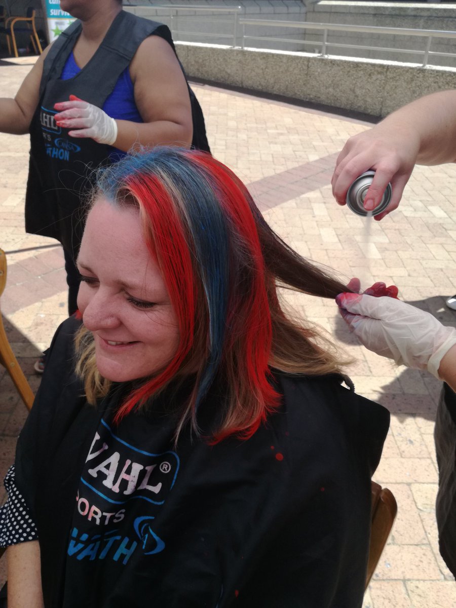 PatSono8's tweet photo. Today's #CansaShavathon at MMI Bellville ,colouring hope for @CANSA @Charlene_Lackay https://t.co/tuESAdxty2