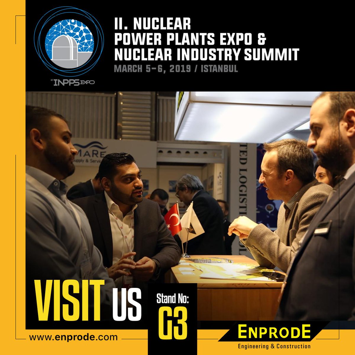 enprodeofficial's tweet photo. NUCLEAR POWER PLANTS II.EXPO &amp; VI.SUMMIT 5-6 MARCH 2019

PLEASE VISIT US: HALL G3

#NPPES #nuclear #powerplants #energy #industry #nuclearenergy

🌐 https://t.co/cjmCv1DqLh 
📞 +90 (212) 465 7165
✉️ info@enprode.com https://t.co/UoGJU9KgOg